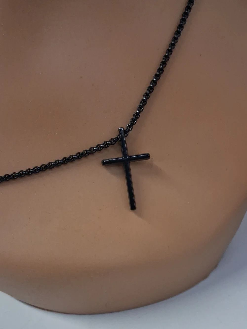NWT 3-Piece Cross Pendant Necklace Bracelet Ring Jewelry Sets for Men